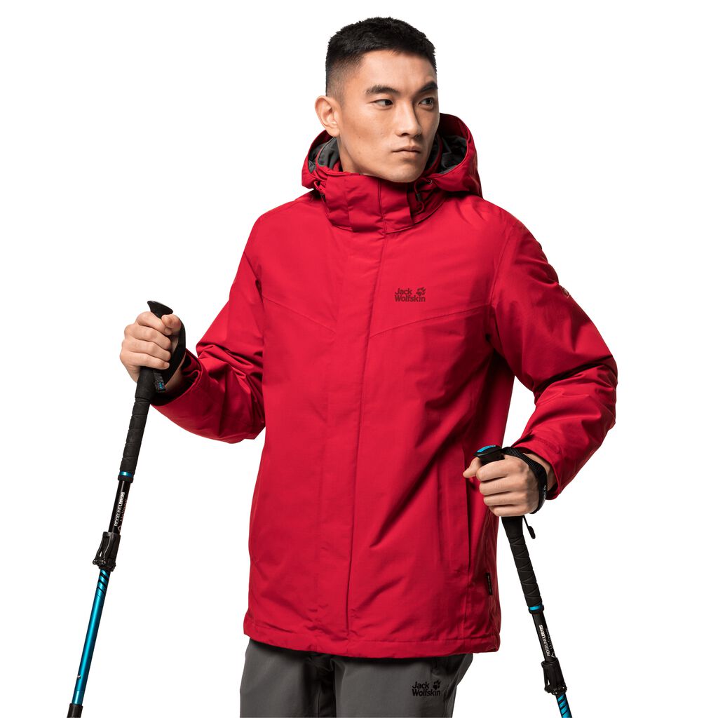 Jack Wolfskin GOTLAND Vestes Homme Rouge - KMHOZAV-51